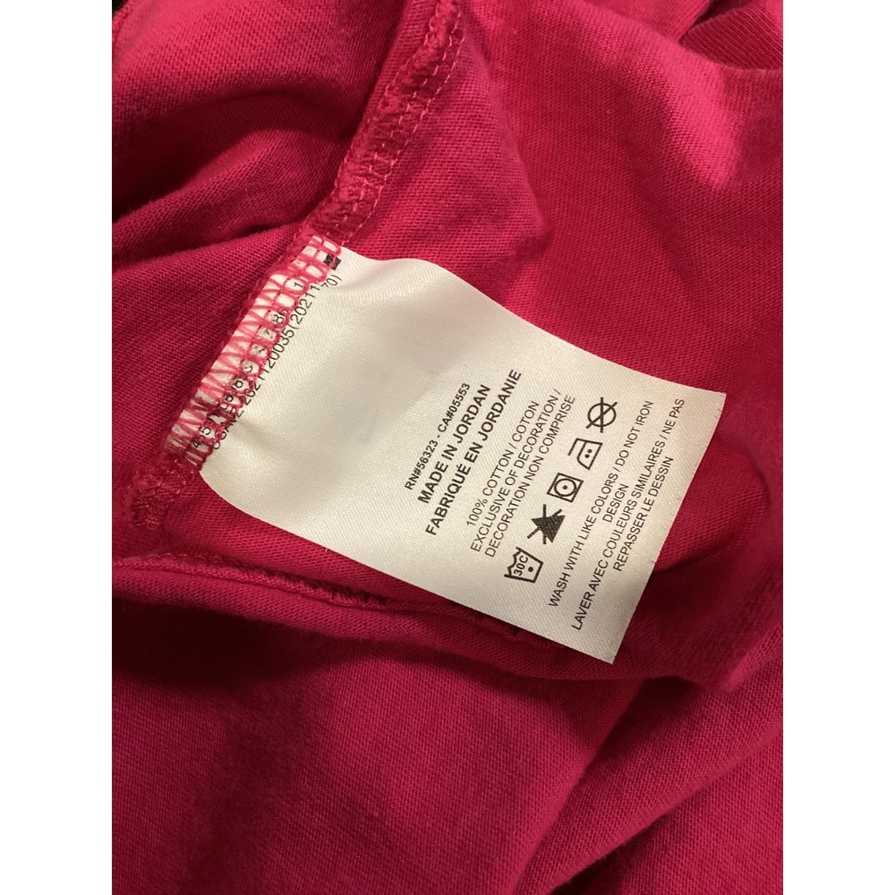 Nike Mens Futura Logo Embroidered Cotton Short Sleeve T-Shirt Pink XXL - Picture 4 of 4